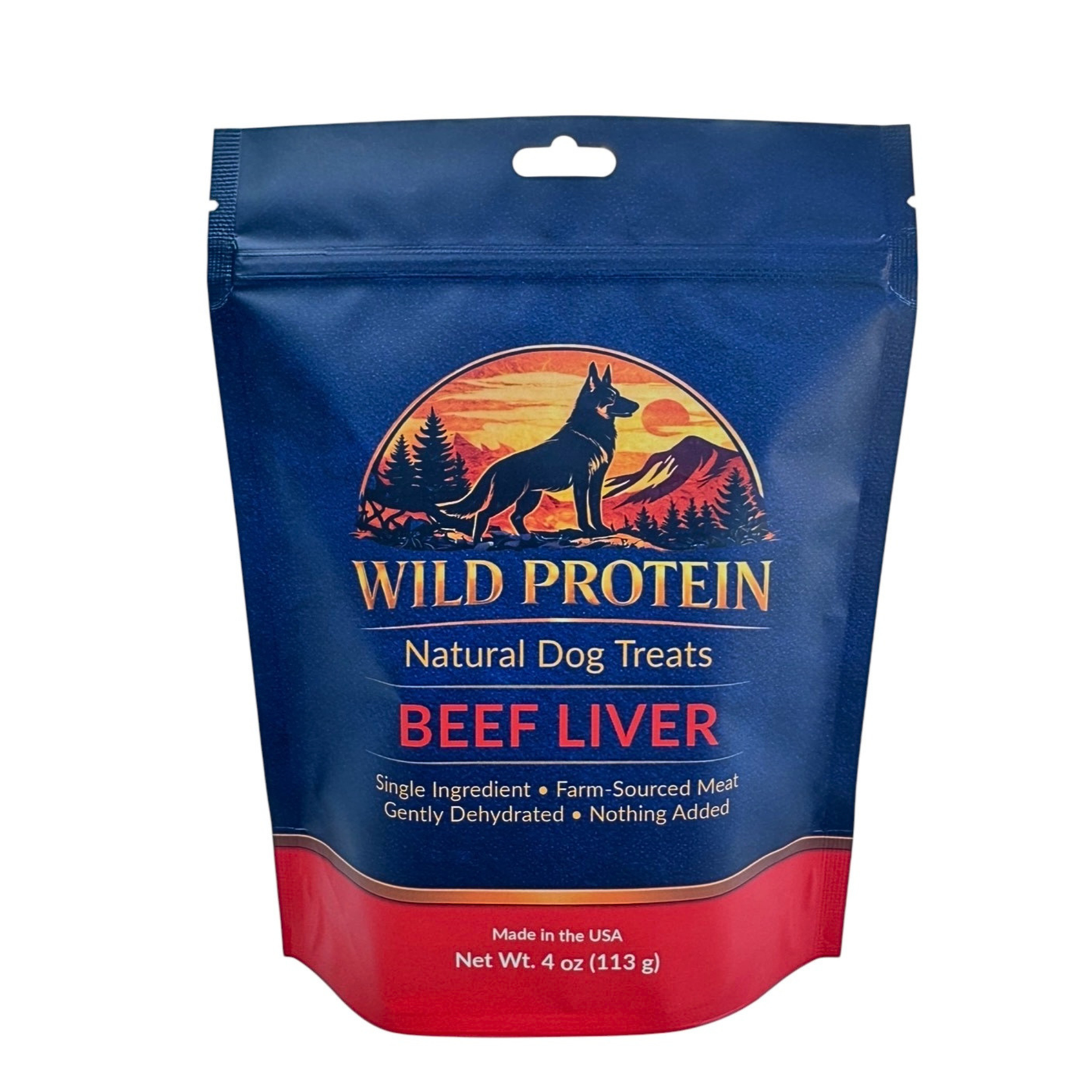Wild Protein Beef Liver Dog Treats 4 oz