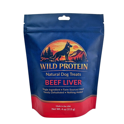 Wild Protein Beef Liver Dog Treats 4 oz