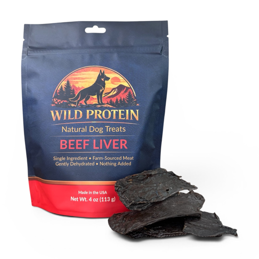 Wild Protein Beef Liver Dog Treats 4 oz